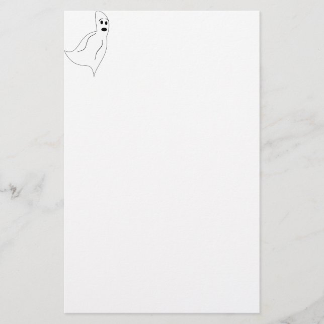 Papelería Fantasma de Personalizado blanco (Anverso)