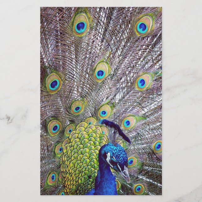 Papelería Fantasmas de pavo real (Anverso)