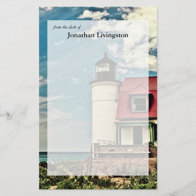 Papelería Faro Point Betsie (Anverso)