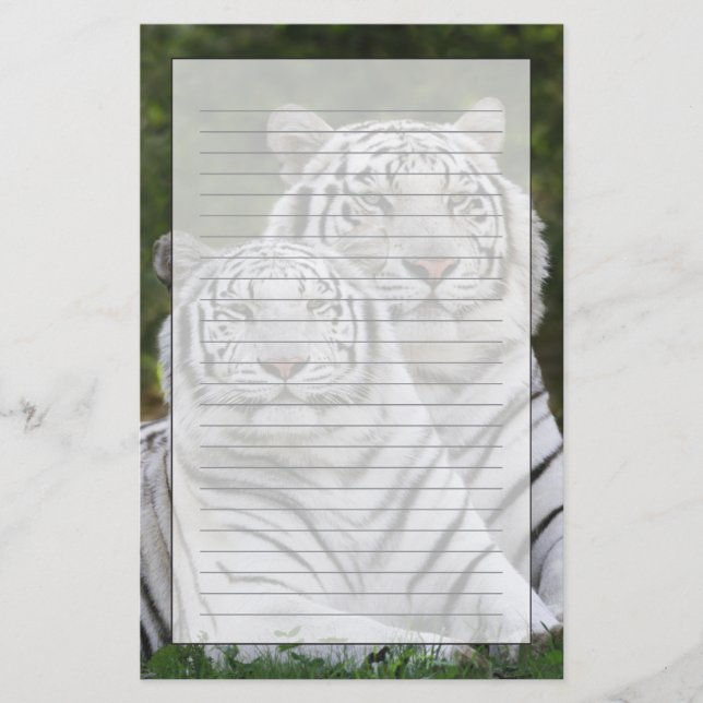 Papelería Fase blanca, Tigre de Bengala, Tigris (Anverso)