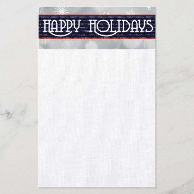 Papelería Felices Fiestas (Anverso)