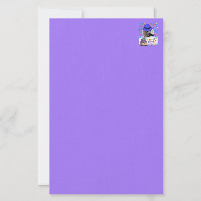 Papelería Feliz Cumpleaños Haz Una Estacionalidad De Wish Po (Anverso)