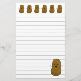 Papelería Feliz de Papas Marrones
