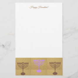 Papelería Feliz Festival Fiesta de las luces de Hanukkah Her