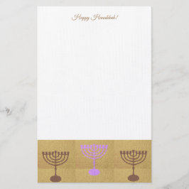 Papelería Feliz Festival Fiesta de las luces de Hanukkah Her