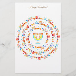 Papelería Feliz Festival Fiesta de las luces de Hanukkah Her