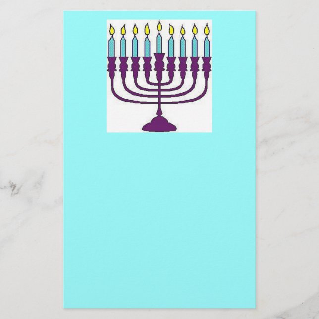 Papelería Feliz Hanukkah Shalom (Anverso)