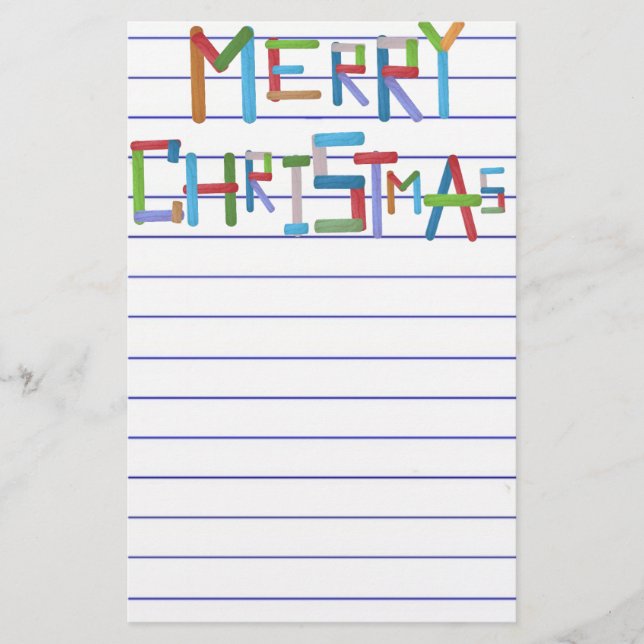 Papelería Feliz Navidad (Anverso)