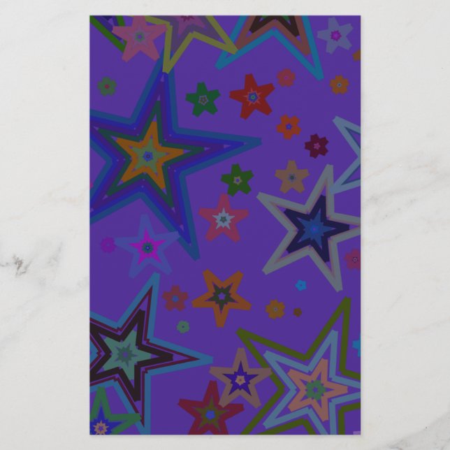 Papelería Feliz Navidad Morado oscuro, estrella del cielo de (Anverso)