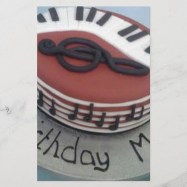 Papelería Feliz pastel de mamá de cumpleaños (Anverso)