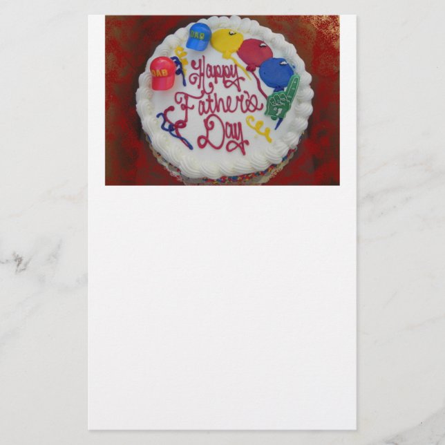 Papelería Feliz pastel del Día del Padre (Anverso)