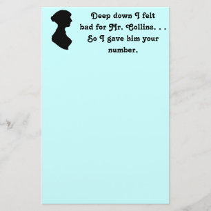 Papelería Felt Bad para el Sr. Collins Funny Jane Austen