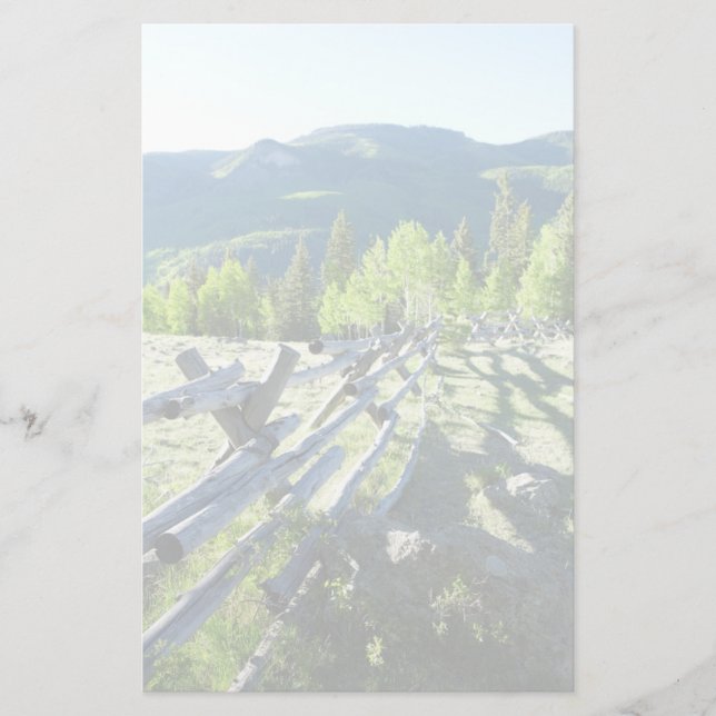 Papelería Fenceline de madera (Anverso)