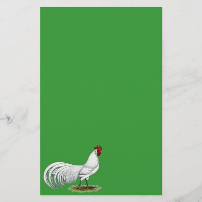 Papelería Fénix: Rooster Blanco (Anverso)