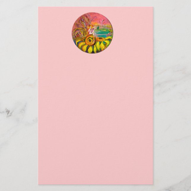 Papelería FERIA DE LAS FLORES amarillo rosado blanco (Anverso)
