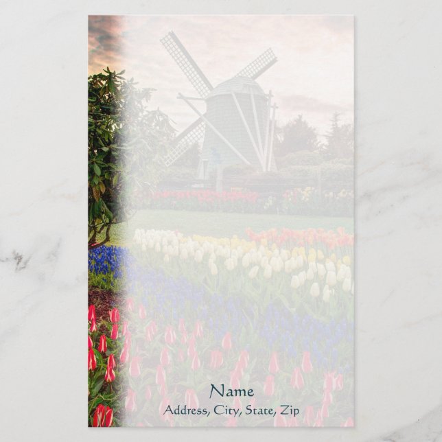 Papelería Festival del tulipán (Anverso)