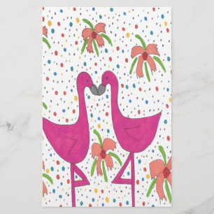 Papelería Fiesta floral del flamenco