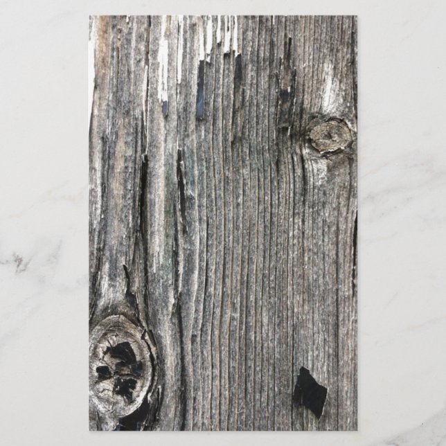 Papelería Fijación de madera envejecida de la cerca del (Anverso)