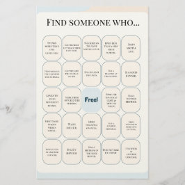 Papelería Find Someone Who Classroom Bingo Activity