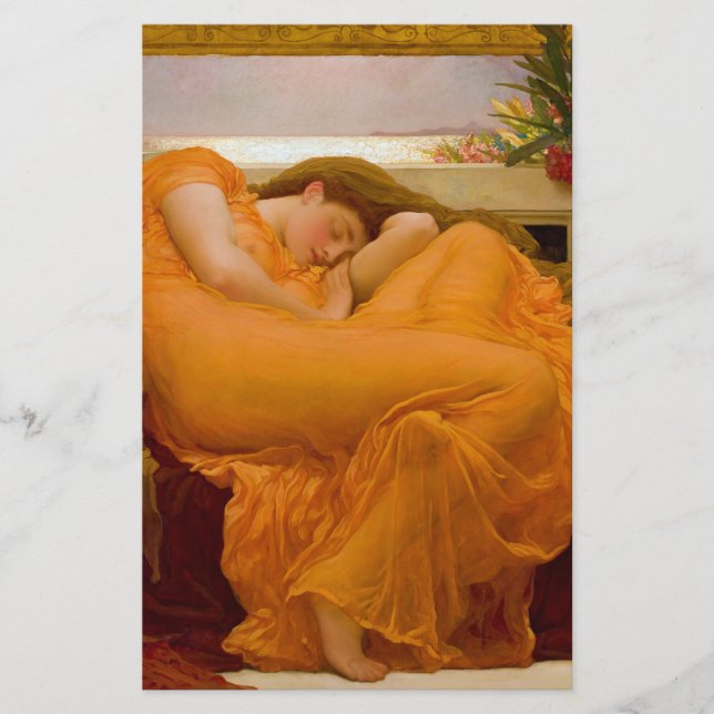 Papelería Flamante junio de Sir Frederic Leighton (Anverso)