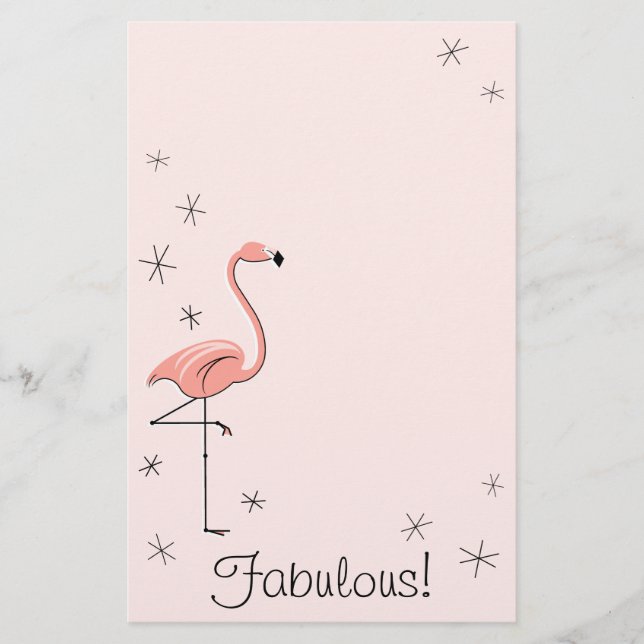 Papelería Flamingo Pink Fabulous! (Anverso)