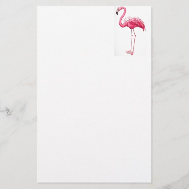 Papelería Flamingo rosa (Anverso)