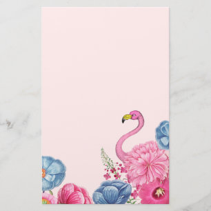 Papelería Flamingo rosa exótico 2