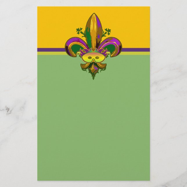 Papelería Fleur de lis Mask (Anverso)