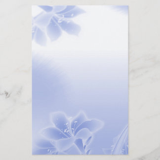 Papelería Flor azul misty