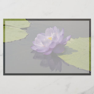Papelería Flor azul morada de Lotus Waterlily