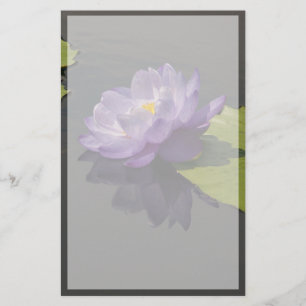 Papelería Flor azul morada de Lotus Waterlily