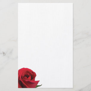 Papelería Flor color de rosa