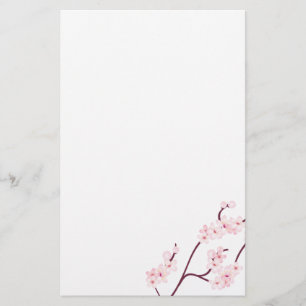 Papelería Flor de cerezo inmóvil