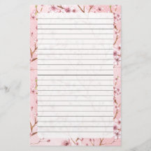 Flor de cerezo, tamaño de la escalera: 5,5" x 8,5"