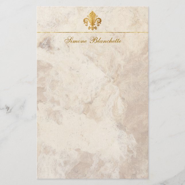 Papelería Flor de lis (Anverso)
