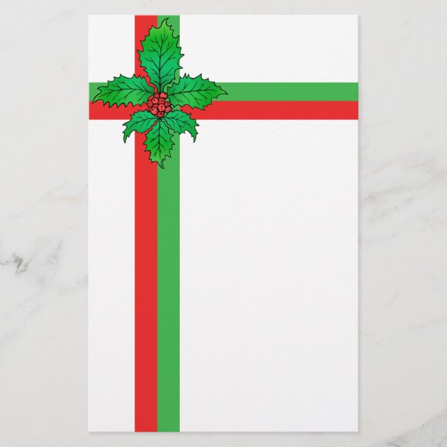Papelería Flor de lis del acebo (Anverso)