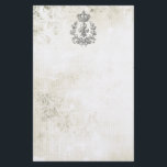 Papelería Flor de lis y Corona-libreta del vintage<br><div class="desc">Flor de lis y Corona-libreta del vintage</div>