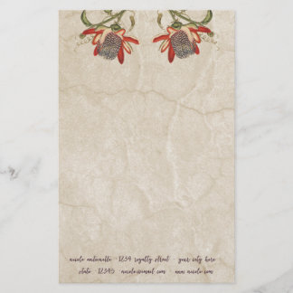 Papelería Flor de pasión vintage
