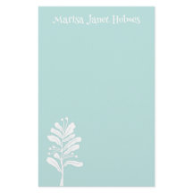 Flor de planta blanca Ilustracion botánico mínimo