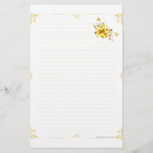 Papelería Flor del oro inmóvil