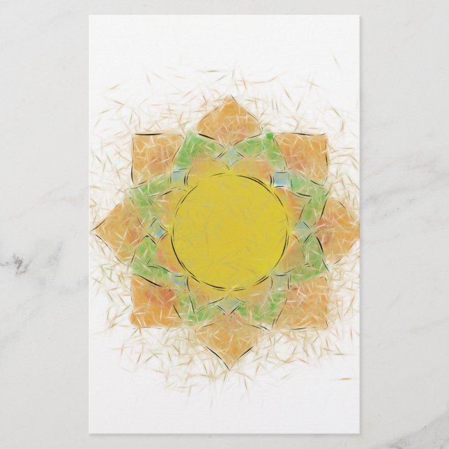 Papelería Flor etérea Lotus (Anverso)