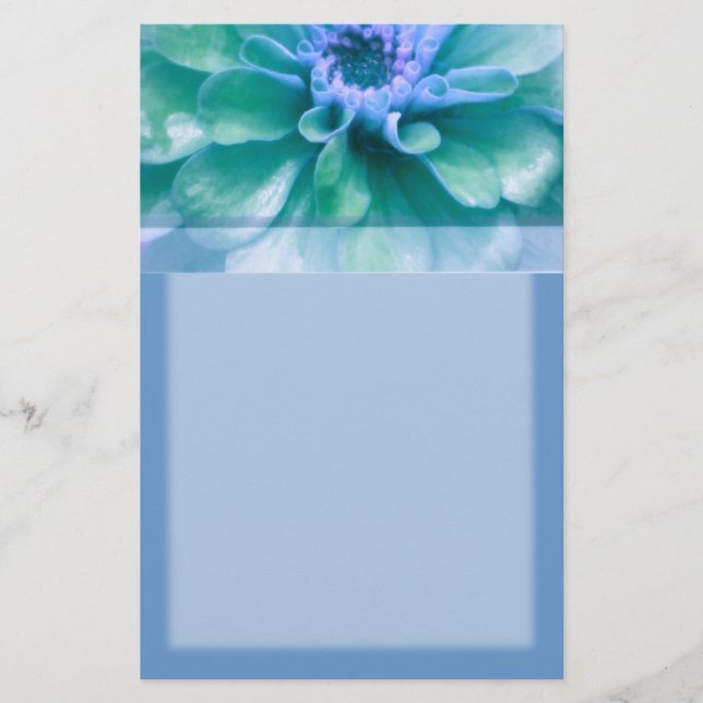 Papelería Flor hermosa del Zinnia (Anverso)