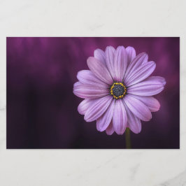 Papelería Flor morada en flor