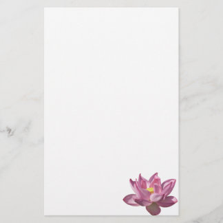 Papelería Flor rosa Lotus IV