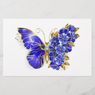 Papelería Flor Sapphire Mariposa