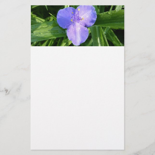 Papelería Flor silvestre Dewy Trillium Spring (Anverso)