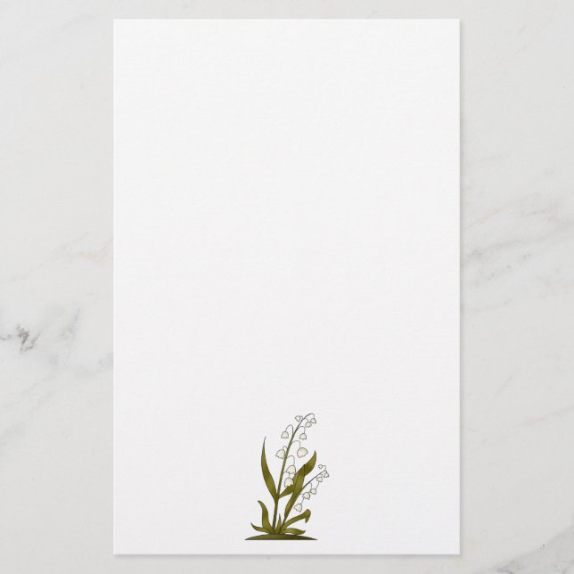 Papelería Floraciones de los insectos "n" · Lirio de los (Anverso)