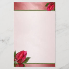 Papelería Floraciones rosadas veteadas