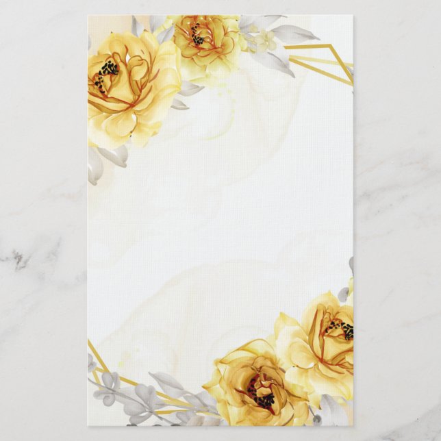 Papelería Floral (Anverso)