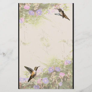 Papelería Floral de aves silvestres